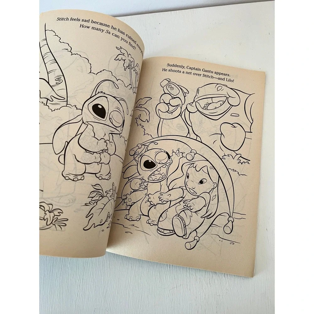 Vintage‎ Disney Lilo and Stitch Coloring & Activity Book Golden 2002